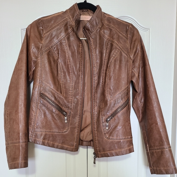 Womens Faux Leather jacket - Picture 1 of 3